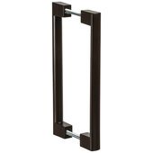  ADA Collection Architectural Door Pull Handle Set Back-to-Back in Oil-Rubbed Bronze, Zinc, Center-to-Center: 192mm (7-9/16'')