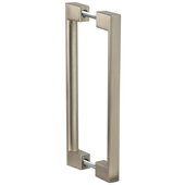  ADA Collection Architectural Door Pull Handle Set Back-to-Back in Stainless Steel, Zinc, Center-to-Center: 384mm (15-1/8'')