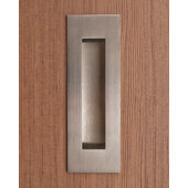  Glue-In Flush Pull Set in Matt Stainless Steel, For Wood Doors, 1-15/16'' W x 5-7/8'' H