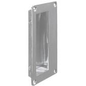 Square Flush Pull for Sliding Doors, Nickel-Plated Matt, 4-31/64'' x 2-33/64'' (114 x 64mm)