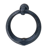  Cologne Collection Ring-Style Pull in Black Antique, 45 mm W x 16 mm D x 49 mm H