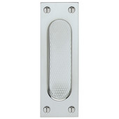  Square Flush Pull for Wood/Solid Sliding Doors, Without Keyhole, Polished Stainless Steel