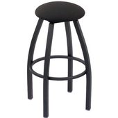 Holland Misha Swivel Bar Stool with Upholstered Seat & Metal Frame, 36in