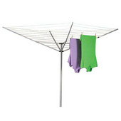  2-Piece Pole Outdoor Umbrella Dryer with Aluminum Arms, 12-Lines, 165 Feet of Drying Space, 73'' W x 73'' D x 72'' H