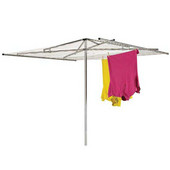  2-Piece Outdoor Parallel Dryer with Aluminum Arms, 30-Lines, 210 Feet of Drying Space, 72'' W x 84'' D x 72'' H