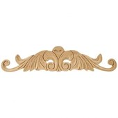  Hand Carved Nouveau Onlay In Cherry, 20'' W x 1/4'' D x 4-1/2'' H