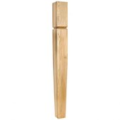  Grooved Arts & Crafts Post In Rubberwood, 3-1/2'' W x 3-1/2'' D x 35-1/2'' H