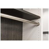  1-5/16'' Diameter Round Steel Closet Rod (4 Boxes of 6 Rods), Satin Nickel 