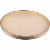  20'' Round Banded Wooden Lazy Susan with Swivel Preinstalled 8'' Steel Swivel