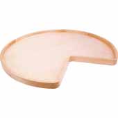  24'' Diameter Kidney Shaped Wooden Lazy Susan without Hole