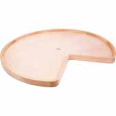  28'' Diameter Kidney Shaped Wooden Lazy Susan with Hole