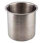  6'' Diameter x 6'' Height Brushed Stainless Steel Trash Can Ring