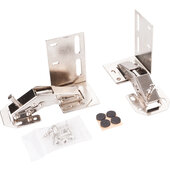  Tipout Hinges for Tipout Tray System In Chrome, 4-5/16'' W x 1-7/8'' D
