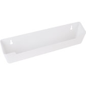  11'' Slim Depth Plastic Tip-Out Tray for Sink Front In White, 11'' W x 1-9/16'' D x 3'' H