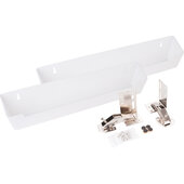  14'' Plastic Tip-Out Tray Kit for Sink Front In White, 14'' W x 2'' D x 3'' H