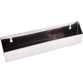  11'' Slim Depth Tip-Out Tray for Sink Front In Stainless Steel, 11'' W x 1-9/16'' D x 3'' H