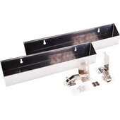  14'' Tip-Out Tray Kit for Sink Front In Stainless Steel, 14'' W x 2'' D x 3'' H