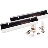  14'' Slim Depth Tip-Out Tray Kit for Sink Front In Stainless Steel, 14'' W x 1-9/16'' D x 3'' H