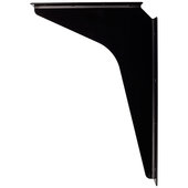  8'' D x 12'' H Black Workstation Steel Bracket, Sold as Pair, Load Rated Capacity: 375 lbs