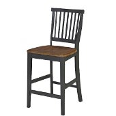  Americana Counter Stool in Grey, 18'' W x 22'' D x 41'' H