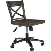 Swivel Desk Chair, Copper, 18''W x 21-1/4''D x 34''H