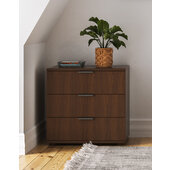  Merge Brown Bedroom Dresser, 31-1/2'' W x 18'' D x 30-3/4'' H