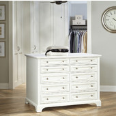  Naples Closet Island, White, 48''W x 30-1/2''D x 36''H