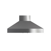  Island Pyramid Range Hood with Dual or Twin Blower & Slim Baffle Filters, 675 - 1370 CFM, Available in Numerous Sizes & Finishes