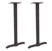  Cast Iron Sled Base for Tables 48'' to 96'' in Width, Bar Height, Set of 2