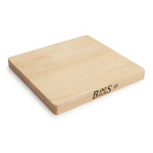  Chop-N-Slice Northern Hard Rock Maple Edge Grain Cutting Board, 10'' W x 10'' D x 1'' Thick, Reversible Side Flat, Oil Finish