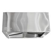  Commercial Ventless Vapor Condensate Hood 42'' W x 42'' D x 25'' H, 18-Gauge Stainless Steel