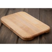 4-Cooks Beveled Edge Cutting Board, Reversible with Finger Grip Cut-Out in Northern Hard Rock Maple, 12'' W x 8'' D, 1'' Thickness, Pack of 6