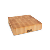  Chopping Block Collection Reversible 12'' L x 12'' W x 3'' Cutting Board with Grips, Maple End Grain