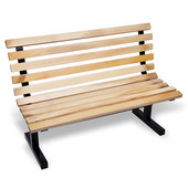  Convenience Bench with Back, Maple, 48''