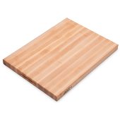  Platinum Board Cutting Board Northern Hard Rock Maple, Edge Grain, 24'' W x 18'' D x 1-3/4'' Thick, Reversible w/ Recessed Finger Grips, Boos Block Cream Finish w/ Beeswax
