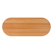  Appalachian Red Oak Butcher Block Table Top, Oval, 1/4'' or Double Radius Edge, Available in Various Sizes
