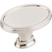  Regency Collection 1-9/16'' Diameter Smooth Oval Cabinet Knob in Satin Nickel