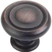  Bremen 1 Collection 1-1/4'' Diameter Round Button Cabinet Knob in Brushed Oil Rubbed Bronze
