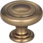  Bremen 1 Collection 1-1/4'' Diameter Button Cabinet Knob In Satin Bronze