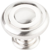 Bremen 1 Collection 1-1/4'' Diameter Round Button Cabinet Knob in Satin Nickel