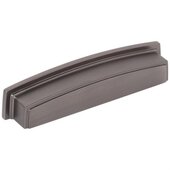  Renzo Collection 5-7/8'' W Square Cabinet Cup Pull, Square to Center 128 mm (5''), Brushed Pewter