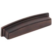  Renzo Collection 5-7/8'' W Square Cabinet Cup Pull, Square to Center 128 mm (5''), Brushed Oil Rubbed Bronze
