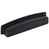  Renzo Collection 5-7/8'' W Square Cabinet Cup Pull, Square to Center 128 mm (5''), Matte Black