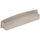  Renzo Collection 5-7/8'' W Square Cabinet Cup Pull, Square to Center 128 mm (5''), Satin Nickel