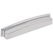  Renzo Collection 7-1/8'' W Square Cabinet Cup Pull, Square to Center 160 mm (6-1/4''), Polished Chrome