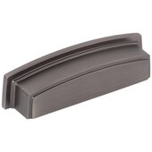  Renzo Collection 4-5/8'' W Square Cabinet Cup Pull, Square to Center 96 mm (3-3/4''), Brushed Pewter