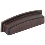  Renzo Collection 4-5/8'' W Square Cabinet Cup Pull, Square to Center 96 mm (3-3/4''), Brushed Oil Rubbed Bronze
