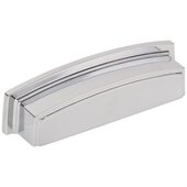  Renzo Collection 4-5/8'' W Square Cabinet Cup Pull, Square to Center 96 mm (3-3/4''), Polished Chrome