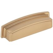  Renzo Collection 4-5/8'' W Square Cabinet Cup Pull, Square to Center 96 mm (3-3/4''), Satin Bronze