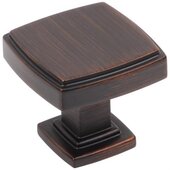  Renzo Collection 1-1/4'' Square Cabinet Knob, Brushed Oil Rubbed Bronze